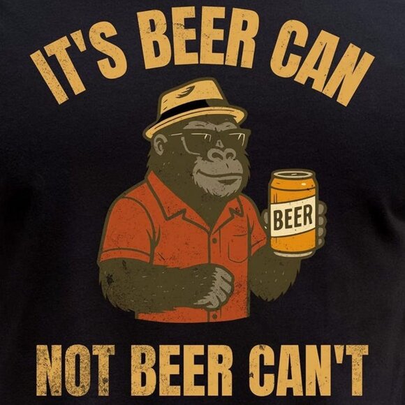 Retro Gorilla Tee – Summer Drinking T-Shirt - Picture 2 of 4